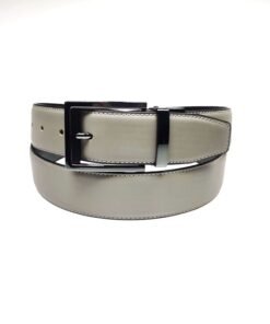 Black Reversible PU Leather Belts with Automatic Buckle for Men
