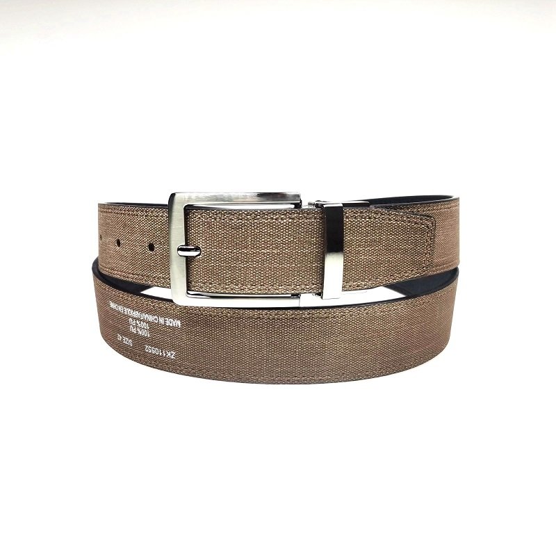 Adjustable Double Sided Casual Fabric Belt with Automatic Buckle - Image 3