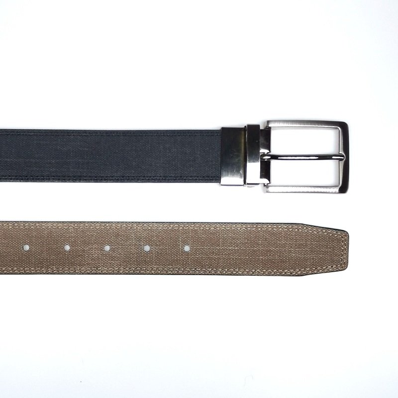Adjustable Double Sided Casual Fabric Belt with Automatic Buckle - Image 4