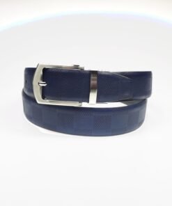 Automatic Buckle Reversible Belt Double Sides PU Leather Dress Belt