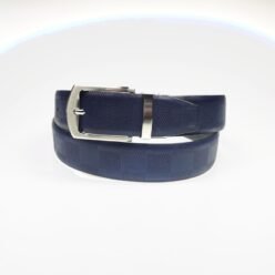 Automatic Buckle Reversible Belt Double Sides PU Leather Dress Belt