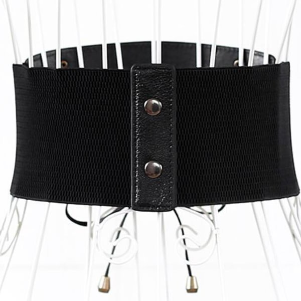Women 10cm Wide Cinch Lace-up Elastic Band Waist belt for Dress Ladies Slimming Belt - Image 4