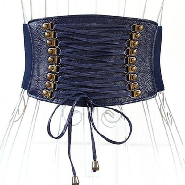 Women 10cm Wide Cinch Lace-up Elastic Band Waist belt for Dress Ladies Slimming Belt - Image 6