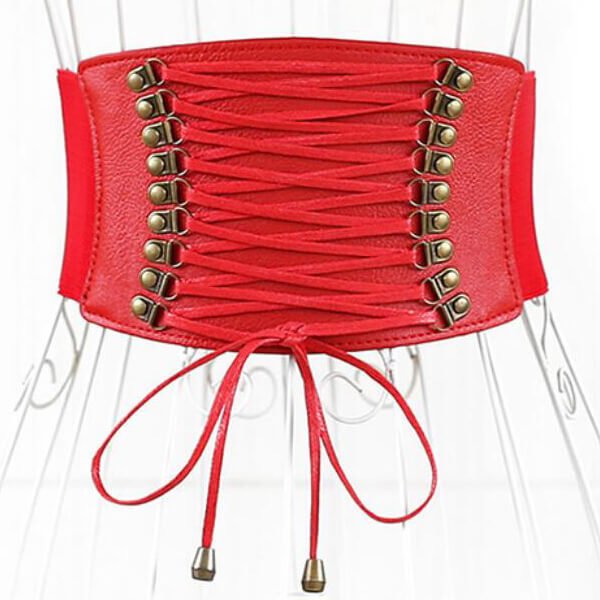 Women 10cm Wide Cinch Lace-up Elastic Band Waist belt for Dress Ladies Slimming Belt - Image 7