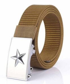 Tactical Nylon Outdoor Heavy Duty Riggers Belts with Star Design Automatic Buckle