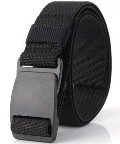 High Elastic Outdoor Mens Military Tactical Belts with Plastic Buckle