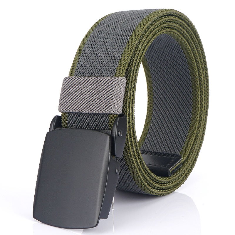 Outdoor Stretch Webbing Tactical Army Hiking Belts for Men with Plastic Buckle - Image 3