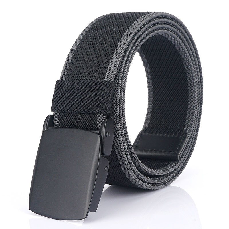 Outdoor Stretch Webbing Tactical Army Hiking Belts for Men with Plastic Buckle - Image 4