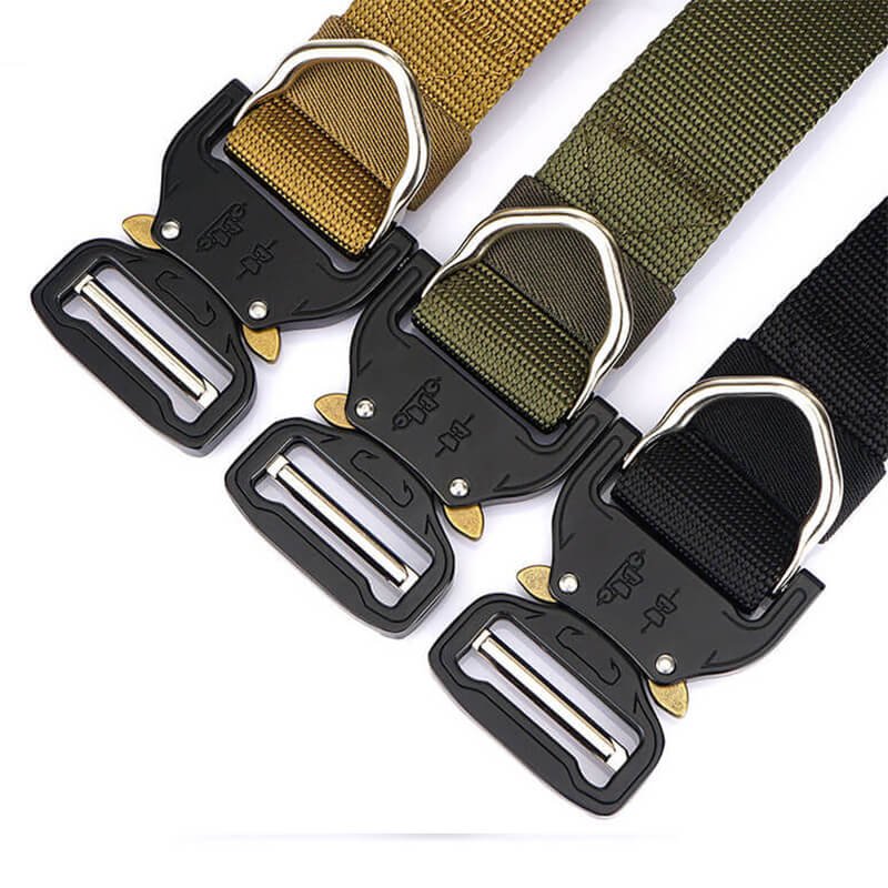 Tactical Rescue Work Solid Fabric Nylon Outdoor Belt - Image 5