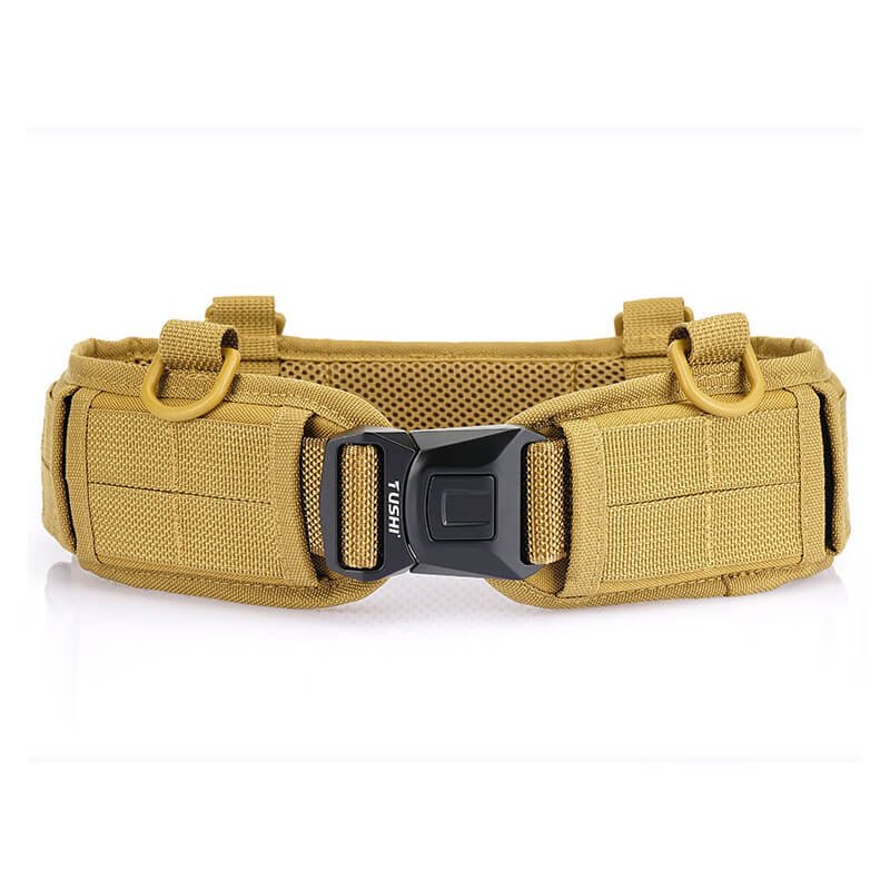 Unisex Adjustable Tactical Outdoor Fabric Solid Quick Release Belt