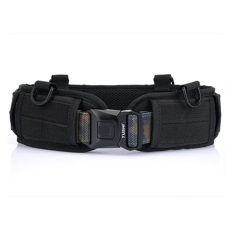 Unisex Adjustable Tactical Outdoor Fabric Solid Quick Release Belt - Image 4