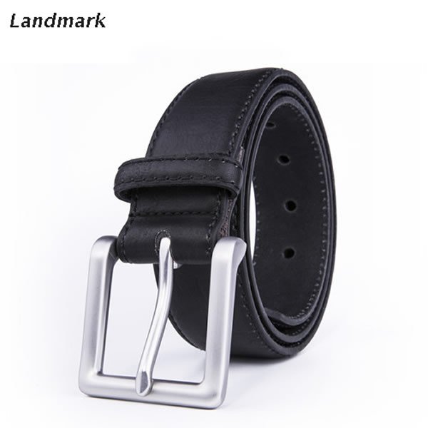 Split Leather Single Prong Buckle Belt LA2033