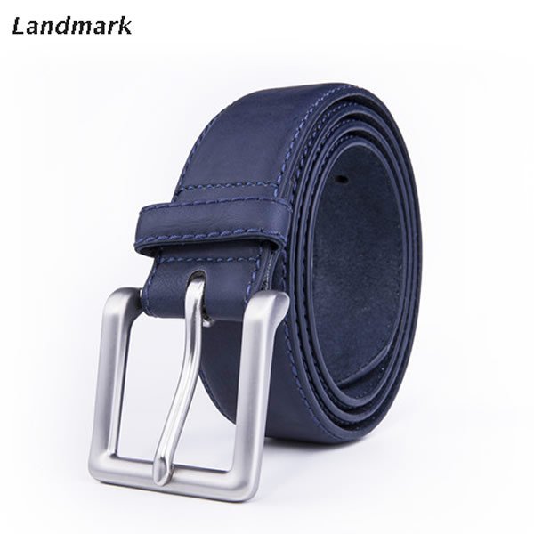 Split Leather Single Prong Buckle Belt LA2033 - Image 3