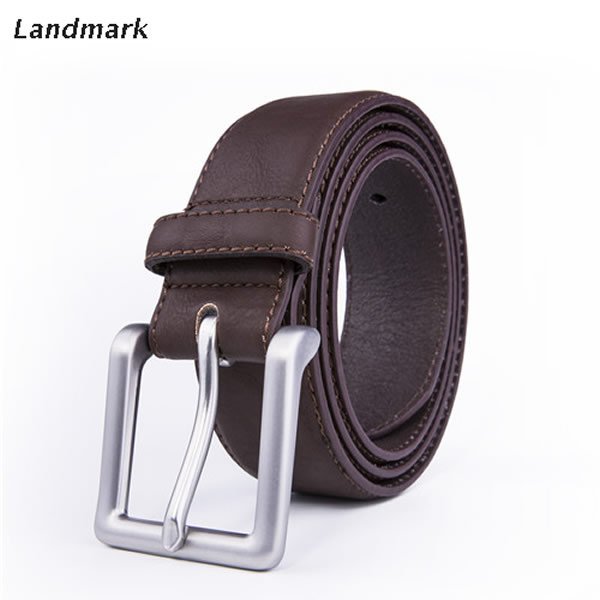 Split Leather Single Prong Buckle Belt LA2033 - Image 4