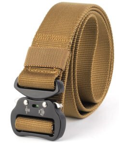 Outdoor Woven Tactical Army Belt with Quick Release Buckle