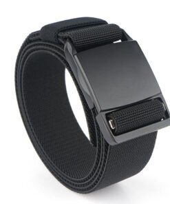 Woven Tactical Elastic Belt for Man with Metal Magnet Function buckle