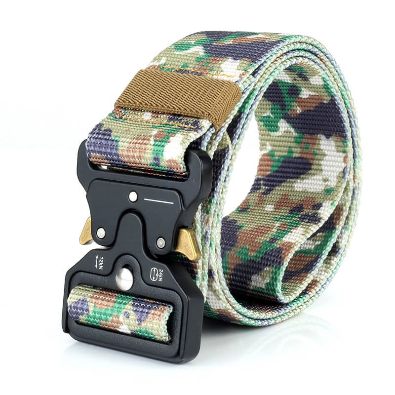 Nylon Men Outdoor Combat Military Camouflage Tactical Belt with Quick Release Buckle - Image 3