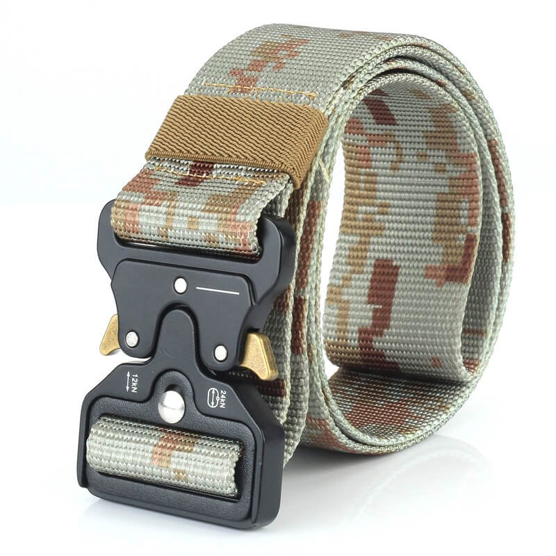 Nylon Men Outdoor Combat Military Camouflage Tactical Belt with Quick Release Buckle - Image 4