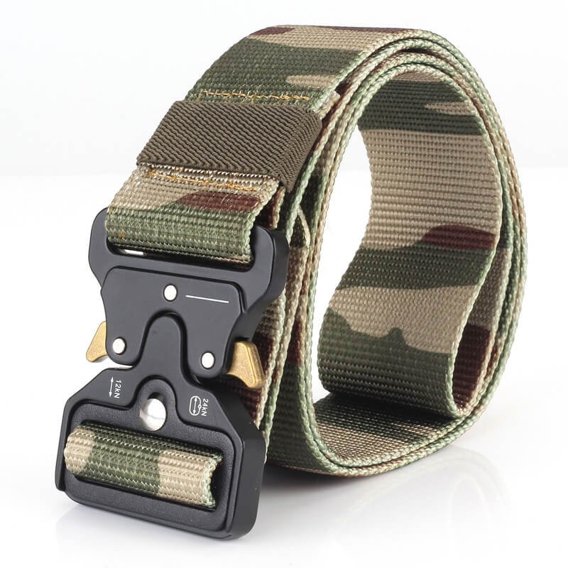 Nylon Men Outdoor Combat Military Camouflage Tactical Belt with Quick Release Buckle - Image 5