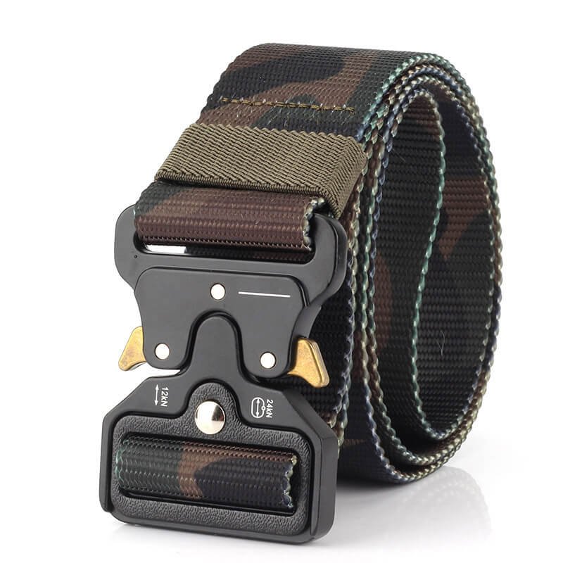 Nylon Men Outdoor Combat Military Camouflage Tactical Belt with Quick Release Buckle - Image 6
