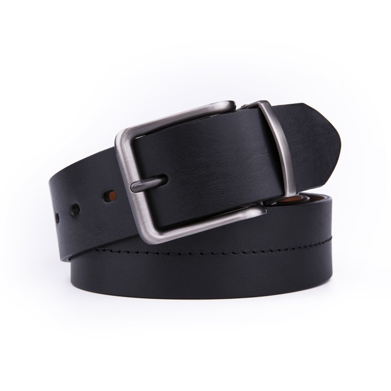 Genuine Leather Single Prong Buckle Belt LA2003 - Image 3