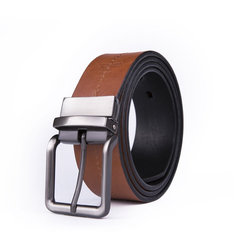 Genuine Leather Single Prong Buckle Belt LA2003 - Image 7