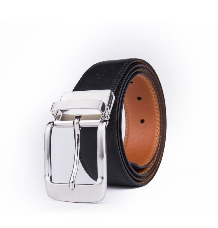 Reversible Genuine Leather Single Prong Buckle Belt LA2008