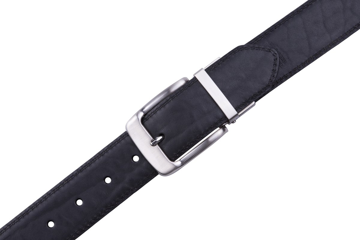 Reversible Genuine Leather Single Prong Buckle Belt LA2008 - Image 5