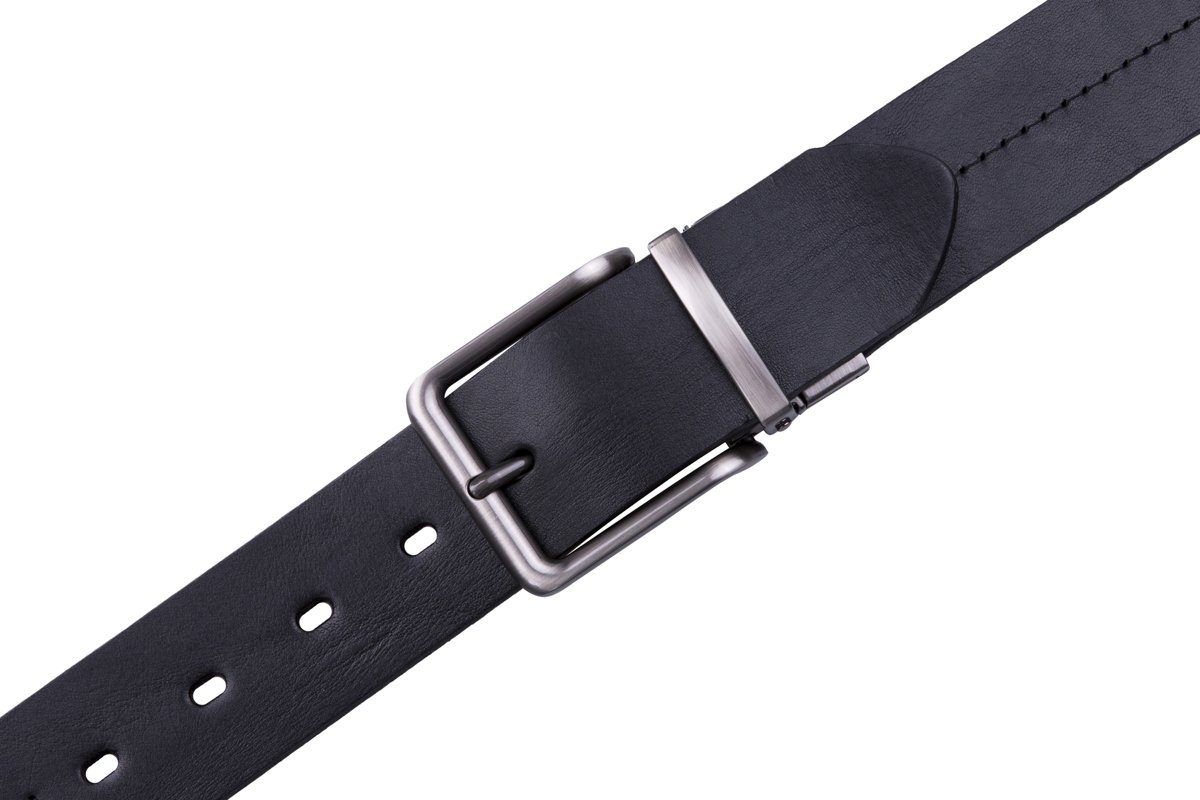 Genuine Leather Single Prong Buckle Belt LA2003 - Image 4
