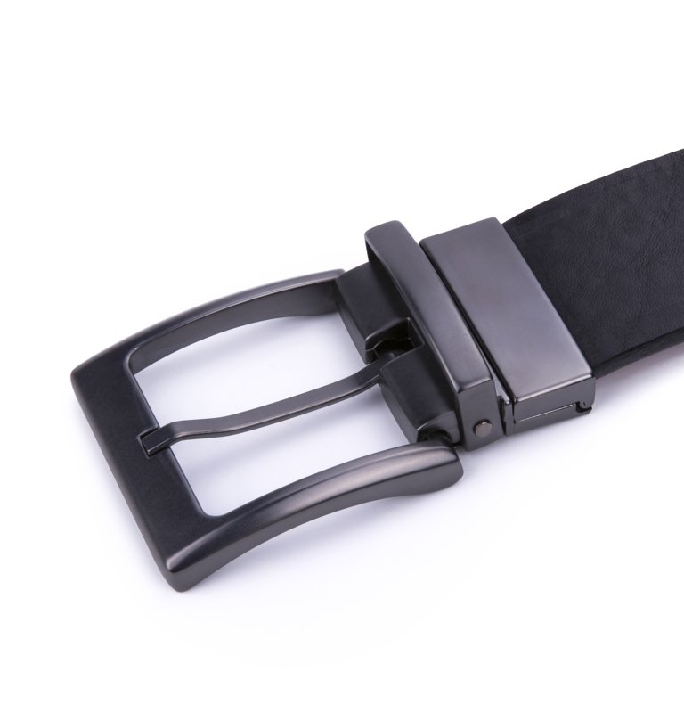 Reversible Genuine Leather Single Prong Buckle Belt LA2009 - Image 4