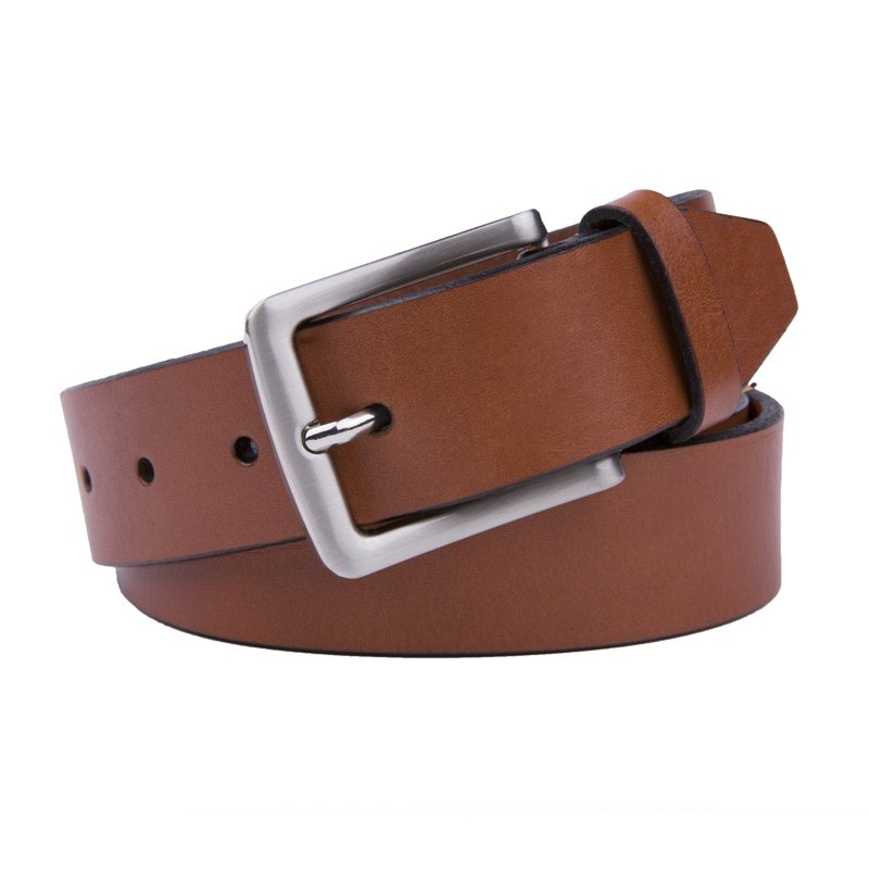 Genuine Leather Single Prong Buckle Belt LA1110 - Image 3