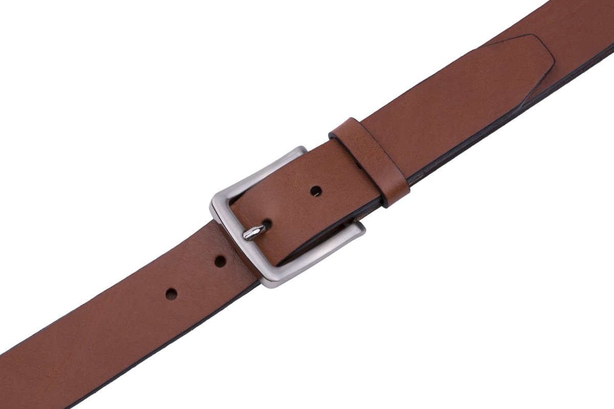 Genuine Leather Single Prong Buckle Belt LA1110 - Image 5