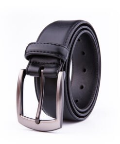 Wide Black Dress Full Grain Mens Leather Belt