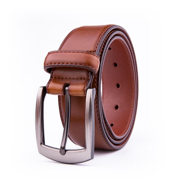 Wide Black Dress Full Grain Mens Leather Belt - Image 3