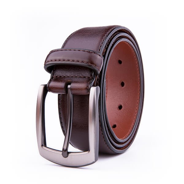 Wide Black Dress Full Grain Mens Leather Belt - Image 4