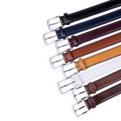 Alternative view of Genuine Leather Single Prong Buckle Belt LA1015