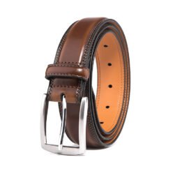 Genuine Leather Single Prong Buckle Belt LA1015