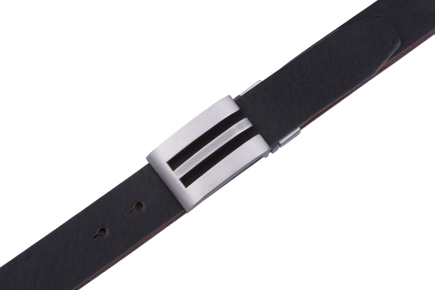 Genuine Leather Reversible Top Panels Belt LA1102 - Image 7