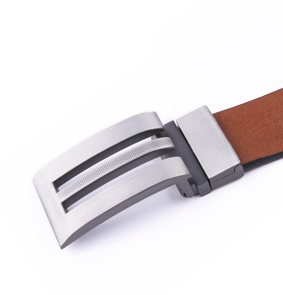 Genuine Leather Reversible Top Panels Belt LA1102 - Image 8
