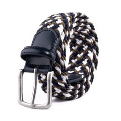 Unisex Multicolor Fabric Elastic Stretch Mens Designer Belt LA1197B