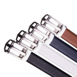 Alternative view of Dress Black Split Leather Belt Mens Designer Belt LA1221