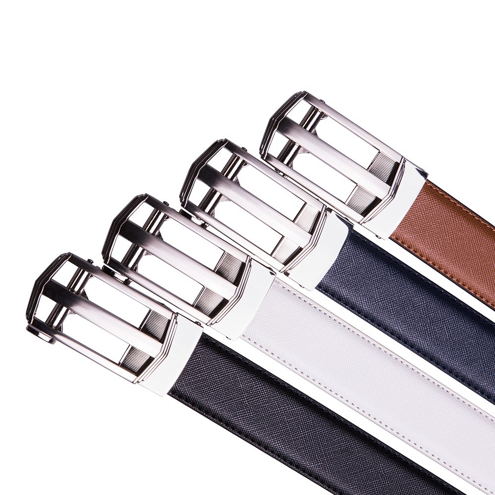 Men's Leather Ratchet Belt – Trim-to-Fit Dress & Casual Style | LA1221 - Image 2