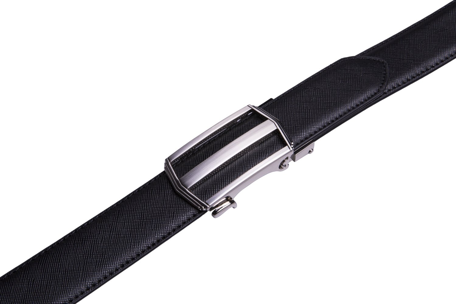 Dress Black Split Leather Belt Mens Designer Belt LA1221 - Image 4