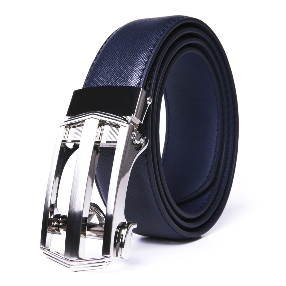 Dress Black Split Leather Belt Mens Designer Belt LA1221 - Image 7
