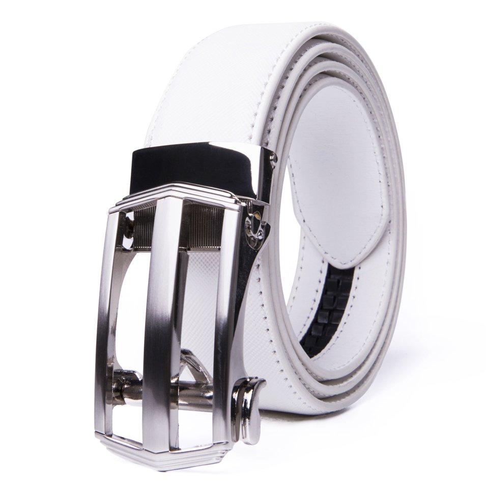Dress Black Split Leather Belt Mens Designer Belt LA1221 - Image 9