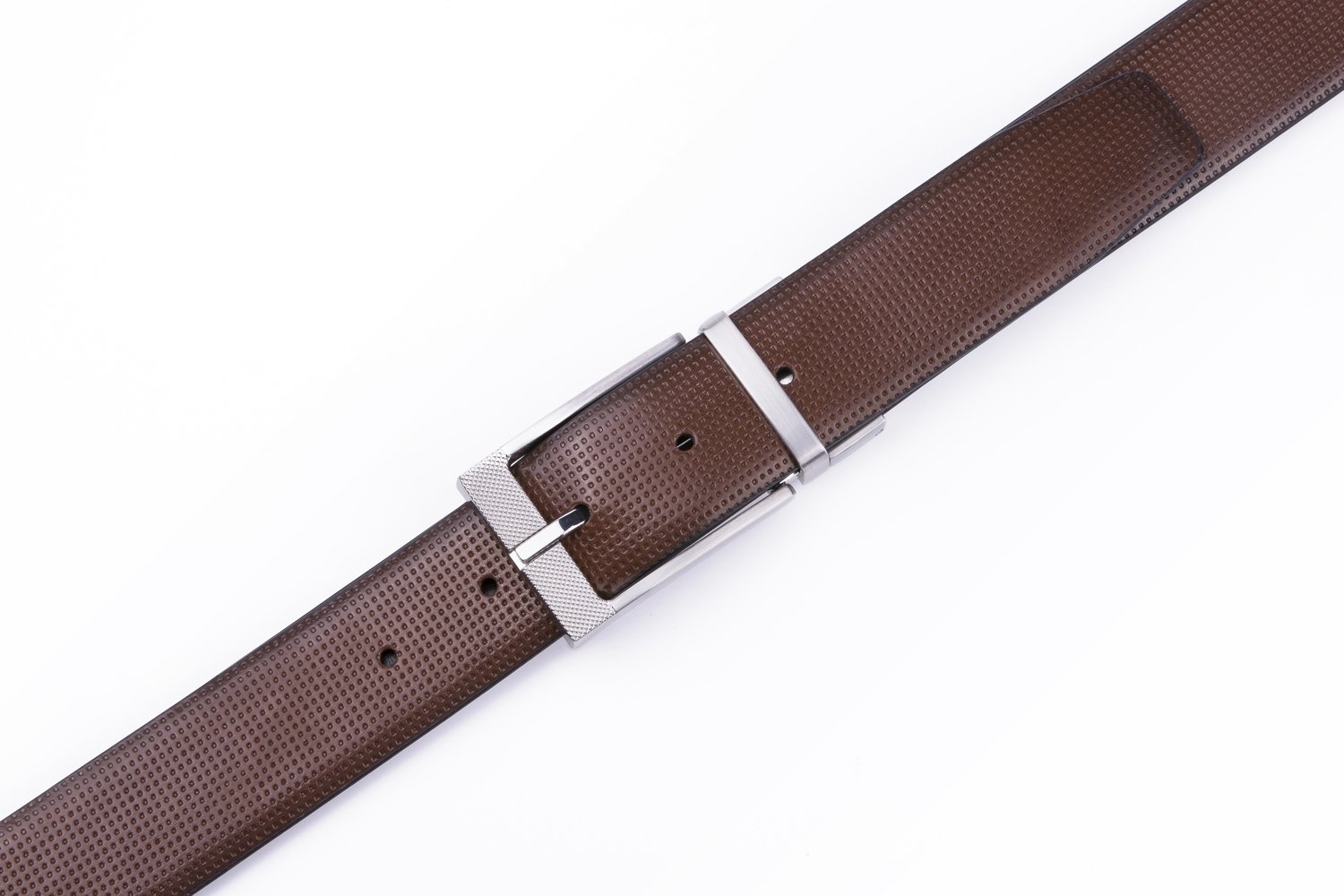Reversible Split Leather Single Prong Buckle Belt LA1228 - Image 4