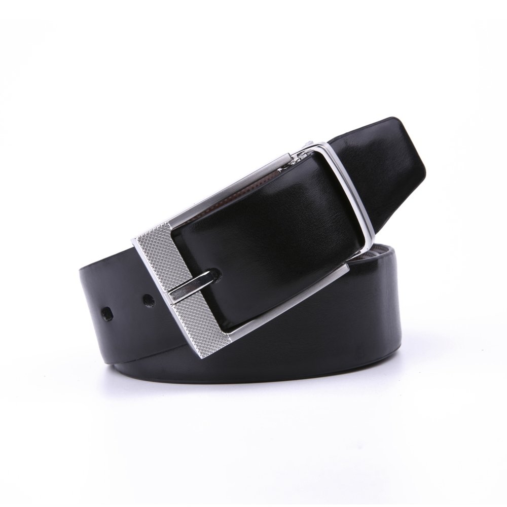 Reversible Split Leather Single Prong Buckle Belt LA1228