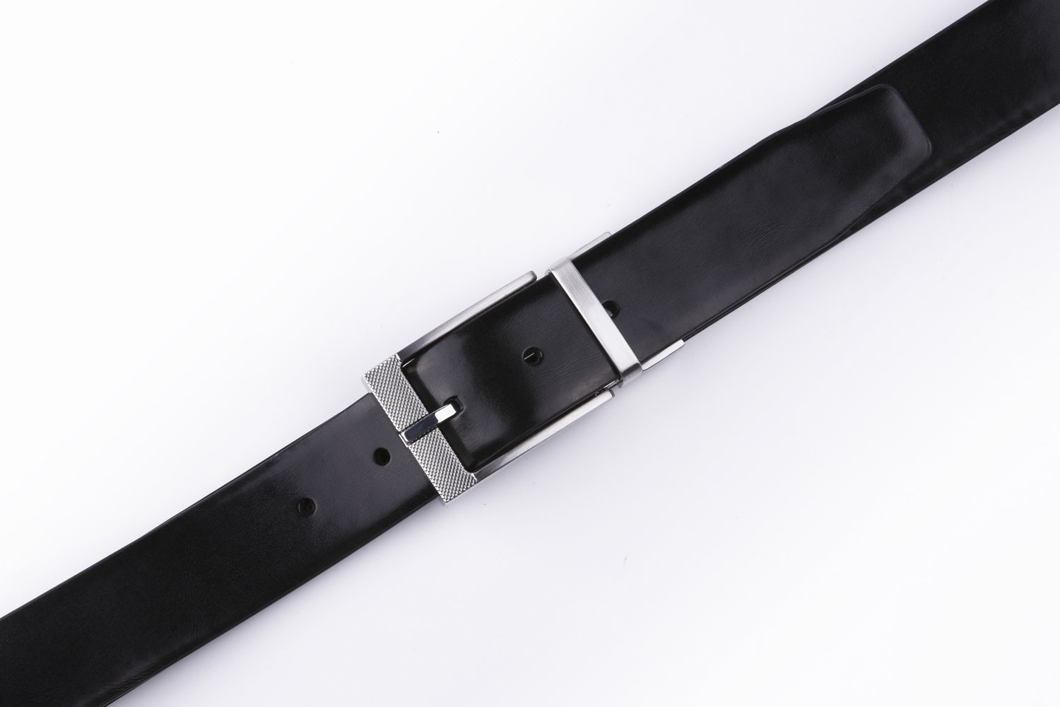 Reversible Split Leather Single Prong Buckle Belt LA1228 - Image 3