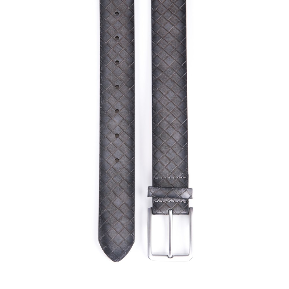 Vintage Lattice Embossed PU Leather Belt LA1232 - Image 16