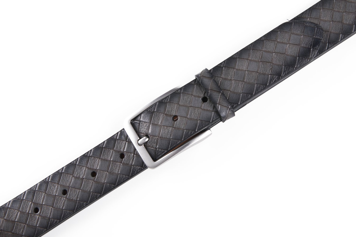 Vintage Lattice Embossed PU Leather Belt LA1232 - Image 17
